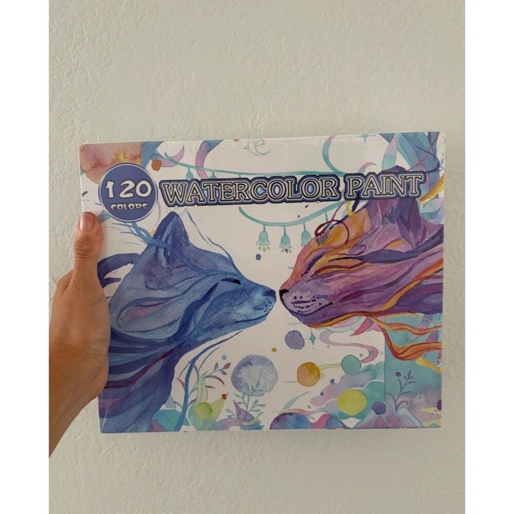 NEW Gunsamg 120 Color Professional Artist Watercolor Paint Set Portable Box